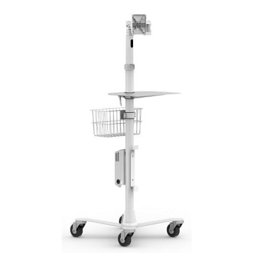 Compulocks Rolling Stand Lockable Utility Box & Cord Management Cleat White
