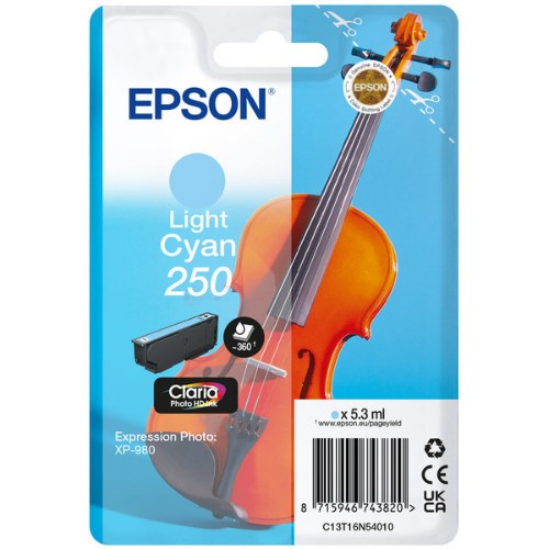 Epson C13T16N54020/250 Ink cartridge light cyan Blister, 360 pages 5,3ml for Epson Expression Photo XP-980