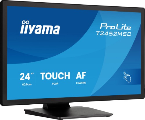 iiyama ProLite T2452MSC-B2 computer monitor 61 cm (24") 1920 x 1080 pixels Full HD Touchscreen Black