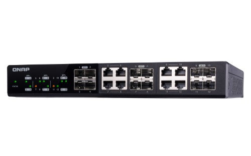 QNAP QSW-M1208-8C network switch Managed L2 Black