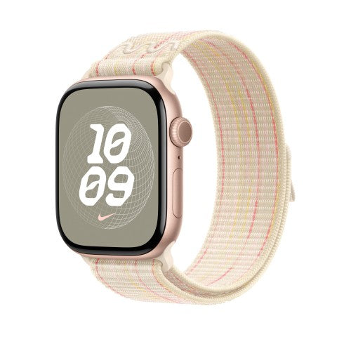 Apple 46mm Starlight/Pink Nike Sport Loop