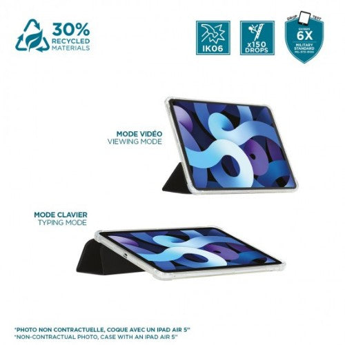 Mobilis 060017 tablet case 27.9 cm (11") Folio Black, Transparent