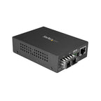 StarTech.com Multi-Mode (MM) SC Fiber Media Converter for 10/100/1000 Networks, Standalone Gigabit Ethernet to SC Fiber Converter, 850nm, 550m - TAA
