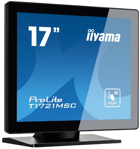 iiyama ProLite 17" touchscreen featuring 10 touch points and PCAP technology