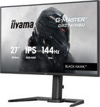 iiyama G-MASTER Get ahead with the 27" GB2741HSU Black Hawk monitor with IPS Panel Technology, 1ms MPRT and height adjustabe stand