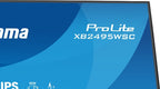 iiyama ProLite XB2495WSC-B1 computer monitor 61.2 cm (24.1") 1920 x 1200 pixels WUXGA LED Black