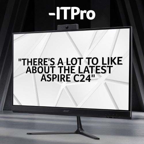 Acer Aspire C24-B All-in-One Desktop - Intel N150, 8GB, 256GB SSD, Integrated Graphics, 23.8" Full HD, Windows 11, Black