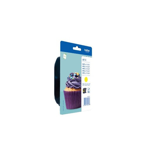 Brother LC-123YBP Ink cartridge yellow Blister, 600 pages 10ml for Brother DCP-J 132/MFC-J 4510/MFC-J 6920