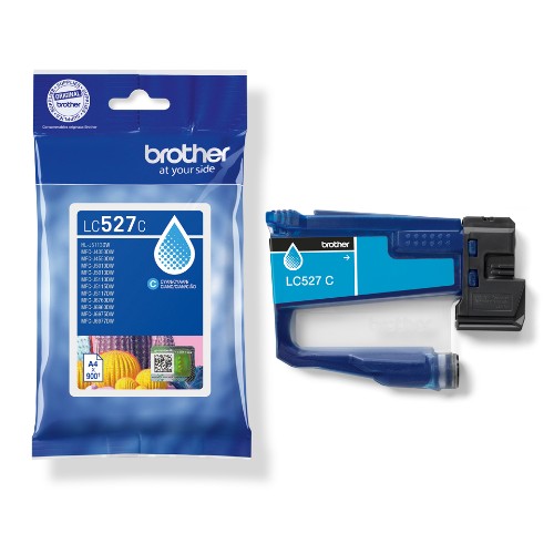 Brother LC-527C Ink cartridge cyan, 900 pages ISO/IEC 19752 for Brother MFC-J 4350