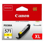 Canon 0334C001/CLI-571YXL Ink cartridge yellow high-capacity, 680 pages ISO/IEC 24711 336 Photos 11ml for Canon Pixma MG 5750/7750