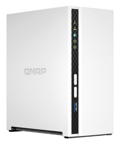 QNAP TS-233 + 2x ST2000VN003 NAS Mini Tower Cortex-A55 2 GB 4 TB QNAP QTS White