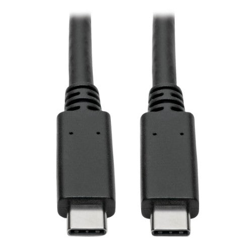 Tripp Lite U420-C03-G2-5A USB-C Cable (M/M) - USB 3.2, Gen 2 (10 Gbps), 5A (100W) Rating, USB-IF Certified, Thunderbolt 3 Compatible, 3 ft. (0.91 m)
