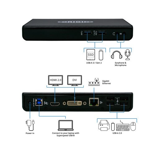 Origin Storage Docking Station USB 3.0