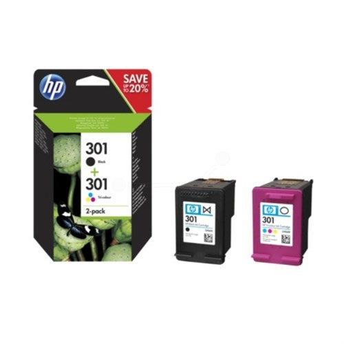 HP N9J72AE/301 Printhead cartridge multi pack black + color 170pg + 150pg Pack=2 for HP DeskJet 1000/1010/Envy 5530/OfficeJet 4630