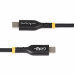 StarTech.com 3.3ft (1m) USB-C Charging Cable, Charge & Sync, 240W (5A) PD EPR, USB 2.0 Laptop Charger Cable, USB-IF Certified, TPE Jacket - Black USB C Charging Cord