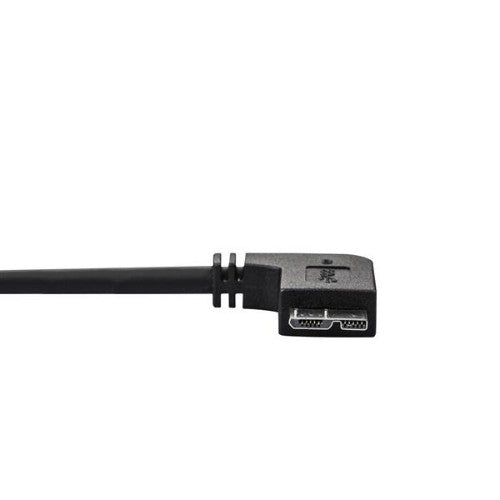 StarTech.com Slim Micro USB 3.0 Cable - M/M - Left-Angle Micro-USB - 1m (3ft)