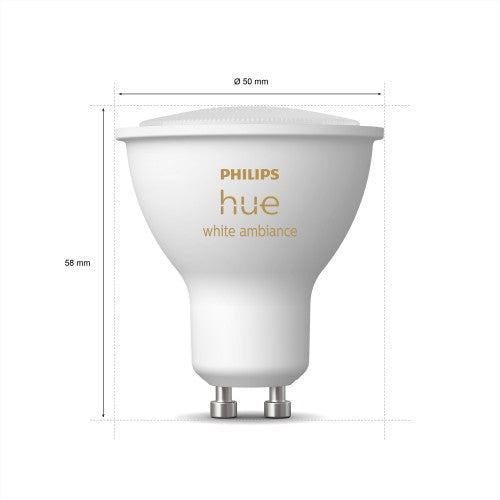 Philips Hue White ambience Hue WCA 4.3W GU10 6 Pack