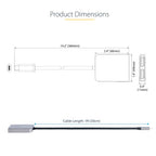 StarTech.com USB-C to Dual Displayport 1.4 Adapter, USB Type-C Multi-Monitor MST Hub, Dual 5K 60Hz DP Laptop Display Extender / Splitter, HDR, Extra-Long Built-In Cable - Windows Only