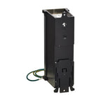 Tripp Lite N063-008-ENC 8-Port Metal DIN-Rail Mounting Keystone Patch Panel with Grounding, Black/Silver, TAA