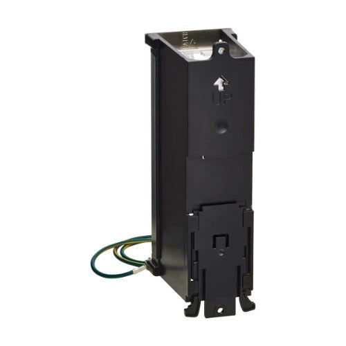 Tripp Lite N063-008-ENC 8-Port Metal DIN-Rail Mounting Keystone Patch Panel with Grounding, Black/Silver, TAA