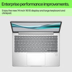 HP EliteBook 640 G11 Intel Core Ultra 5 125H Laptop 35.6 cm (14") WUXGA 8 GB DDR5-SDRAM 512 GB SSD Wi-Fi 6E (802.11ax) Windows 11 Pro AI PC Silver