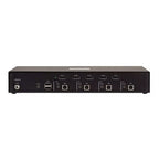 StarTech.com Secure 4-Port KVM Switch, DisplayPort, 4K 30Hz, NIAP 4.0 Desktop KVM, Metal Housing, Made in the USA