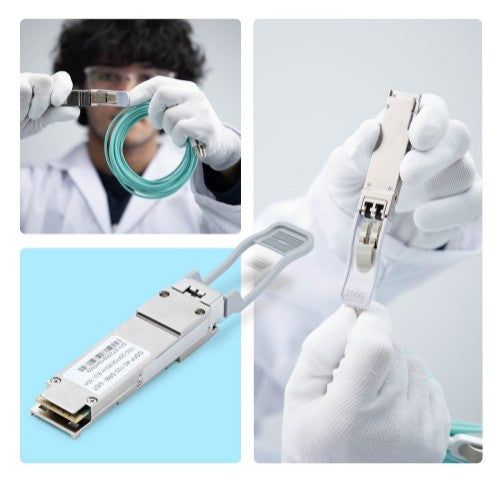 StarTech.com MSA Uncoded QSFP Module, 40/100Gbps Multi Mode Fiber (MMF), 100m [328ft], LC Transceiver, 850nmTX/900nmRX