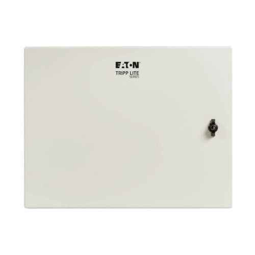 Tripp Lite SRN4G9USDP SmartRack Industrial Enclosure with Lock - NEMA 4, Wall Mount, Metal Construction, Hinged Back, 32 in. Depth, 9U, Gray