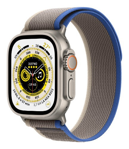Apple Watch Ultra OLED 49 mm Digital 410 x 502 pixels Touchscreen 4G Titanium Wi-Fi GPS (satellite)