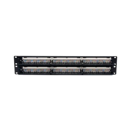 Tripp Lite N052-048 48-Port 2U Rack-Mount Cat5e 110 Patch Panel, 568B, RJ45 Ethernet, TAA