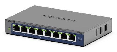 NETGEAR GS108Ev4 Unmanaged L2/L3 Gigabit Ethernet (10/100/1000) Grey