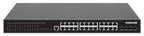 Intellinet 28-Port L2+ Fully Managed PoE+ Switch with 24 Gigabit Ethernet Ports and 4 SFP+ Uplinks IEEE 802.3at/af (PoE+/PoE) Compliant, 370 W PoE Power Budget, Layer 2+/Layer 3 Lite, Four 10G SFP+ Open Slots, Self-Healing Network, 19" Rackmount (with UK