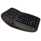 Adesso Tru-Form Media 3150 - 2.4 GHz Wireless Ergo Trackball Keyboard