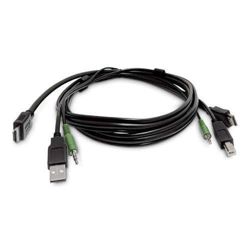 StarTech.com 10ft (3m) HDMI KVM Cable, USB 2.0, 3.5mm Audio, Universally Compatible Combo Cable for KVM Switches, TAA Compliant