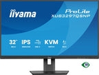 iiyama ProLite 32’’ QHD IPS technology panel with RJ45 (LAN), KVM Switch and USB-C Dock with 95W power delivery