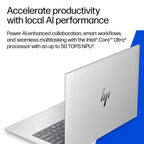 HP EliteBook 6 G2iR 14 inch Notebook Next Gen AI PC Copilot+ PC Intel Core Ultra 5 226V Laptop 35.6 cm (14") WUXGA 16 GB LPDDR5x-SDRAM 256 GB SSD Wi-Fi 7 (802.11be) Windows 11 Pro Silver