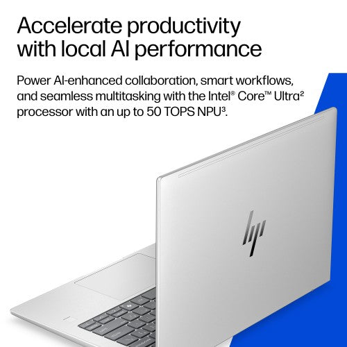 HP EliteBook 6 G2iR 14 inch Notebook Next Gen AI PC Copilot+ PC Intel Core Ultra 5 226V Laptop 35.6 cm (14") WUXGA 16 GB LPDDR5x-SDRAM 512 GB SSD Wi-Fi 7 (802.11be) Windows 11 Pro Silver