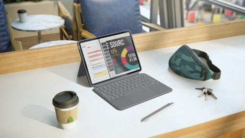 Logitech Combo Touch QWERTY UK English Smart Connector Grey