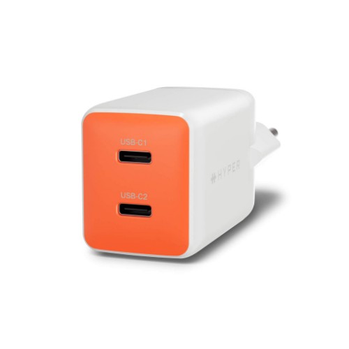 Targus HyperJuice Flex 45W GaN Laptop, Smartphone, Headset, Portable gaming console White, Orange AC Indoor