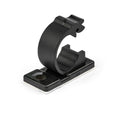 StarTech.com 100 Adhesive Cable Management Clips Black - Network/Ethernet/Office Desk/Computer Cord Organizer - Sticky Cable/Wire Holders - Nylon Self Adhesive Clamp UL/94V-2 Fire Rated - TAA