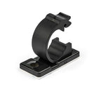 StarTech.com 100 Adhesive Cable Management Clips Black - Network/Ethernet/Office Desk/Computer Cord Organizer - Sticky Cable/Wire Holders - Nylon Self Adhesive Clamp UL/94V-2 Fire Rated - TAA