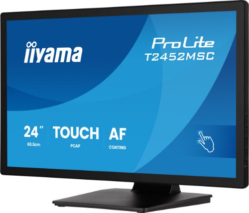 iiyama ProLite T2452MSC-B2 computer monitor 61 cm (24") 1920 x 1080 pixels Full HD Touchscreen Black