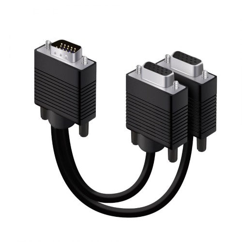 ALOGIC One HD15 Male to Two HD15 Female SXGA Monitor Y-Cable