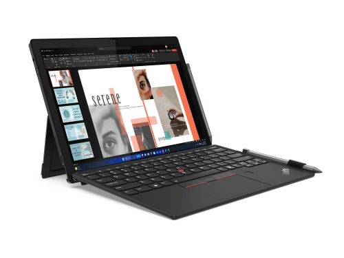 Lenovo ThinkPad X12 Detachable Gen 2 Copilot+ PC Intel Core Ultra 5 134U Hybrid (2-in-1) 31.2 cm (12.3") Touchscreen Full HD+ 16 GB LPDDR5x-SDRAM 256 GB SSD Wi-Fi 6E (802.11ax) Windows 11 Pro UK English Black