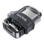 SanDisk 173386 USB flash drive 128 GB USB Type-A / Micro-USB Black, Transparent