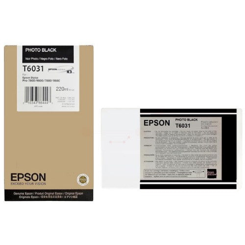 Epson C13T603100/T6031 Ink cartridge foto black 220ml for Epson Stylus Pro 7800/7880