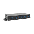 Tripp Lite U360-010-IND 10-Port Industrial-Grade USB 3.x (5Gbps) Hub - 20 kV ESD Immunity, Metal Housing, Mountable