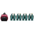 Tripp Lite N845X-05M-8L-MG 40/100G Multimode 50/125 OM4 Fiber Optic Cable (12F MTP/MPO-PC to 4x Duplex LC/PC F/M), LSZH, Magenta, 5 m (16.4 ft.)