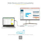 StarTech.com USB C to Mini DisplayPort Adapter - 4K 60Hz USB-C to mDP Adapter Dongle - USB Type-C to Mini DP Monitor - Video Converter - Works w/Thunderbolt 3-12" Long Attached Cable - Upgraded Version of CDP2MDP