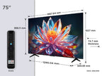 TCL T6C -UK 75 inch QLED 4K HDR 10+ Dolby Vision & Atmos Smart Fire TV